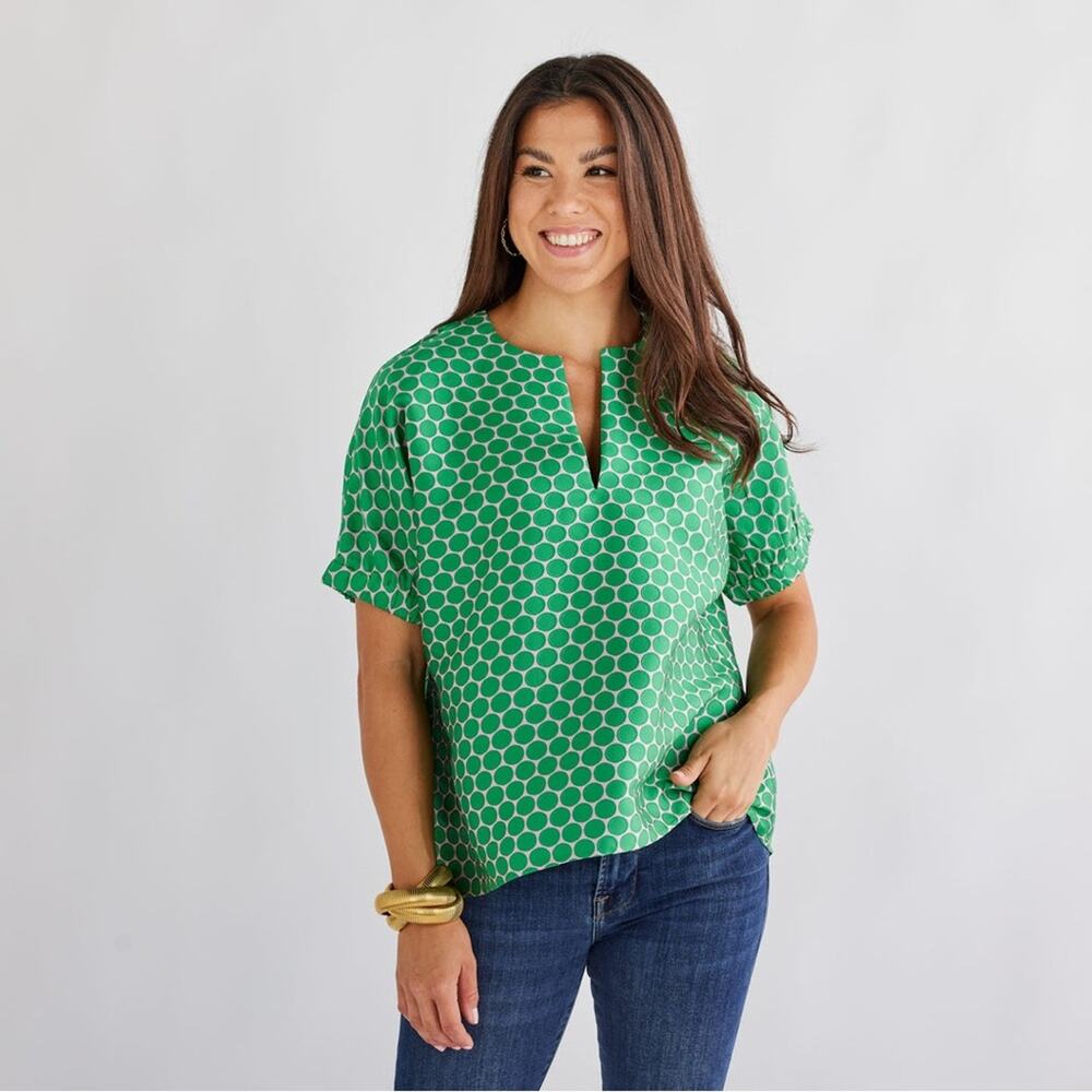 New Caryn Lawn Betsy Polka Dot Top